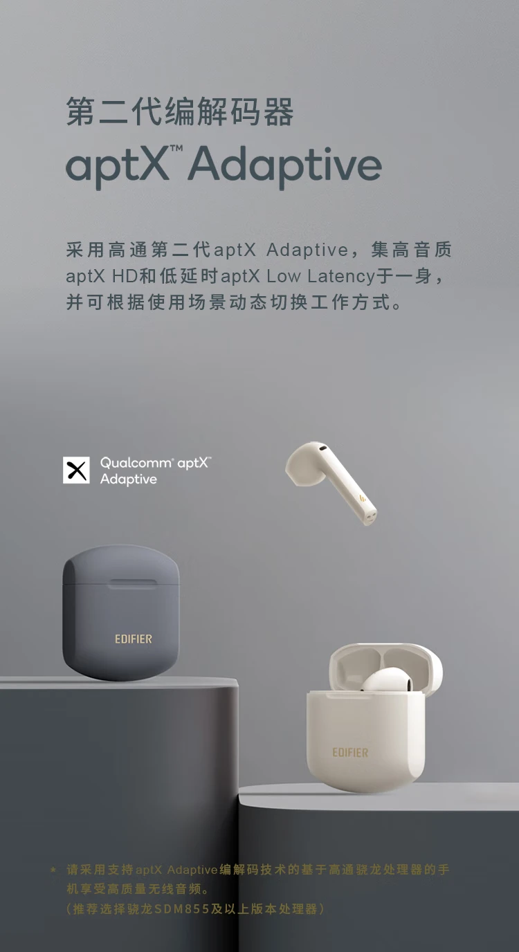 Edifier EDIFIER LolliPods Plus true wireless bluetooth headset semi-in-phone universal Apple Android mobile phone loli pods Valentine's Day gift cloud white Edifier EDIFIER LolliPods Plus true wireless bluetooth headset semi-in-phone universal Apple Android mobile phone loli pods Valentine's Day gift cloud white