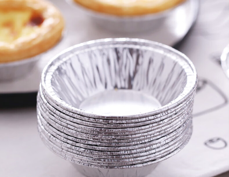 YOUAO Egg Tart Liners, Aluminum Foil [200 Pieces], Egg Tart Shells, Cake Cups, Air Fryer-Specific Foil Bowls, Egg Tart Molds 16