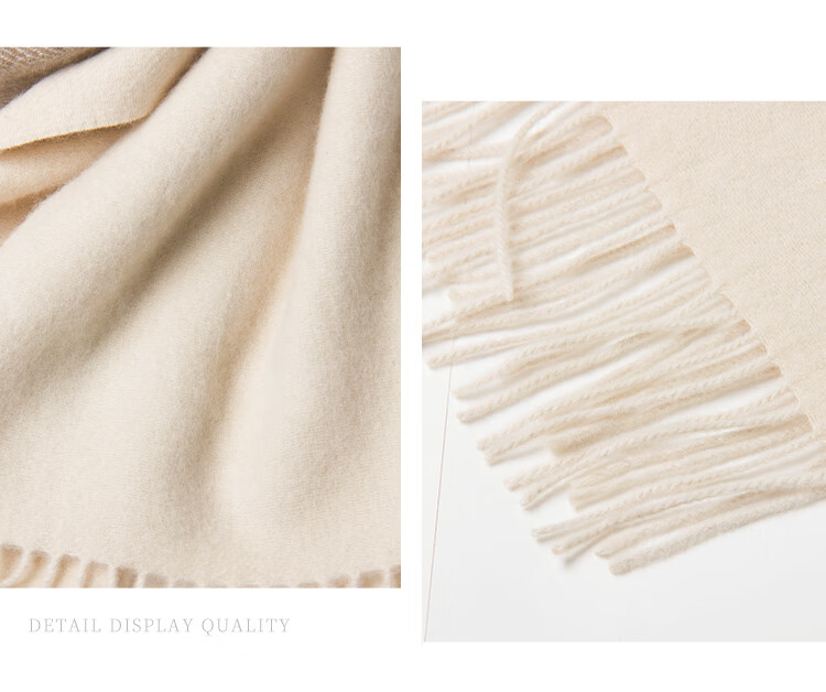 Hengyuanxiang 100% Cashmere Scarf, Women's Shawl, Warm Neck Warmer, Birthday Gift for Mom, Present for Elders 37