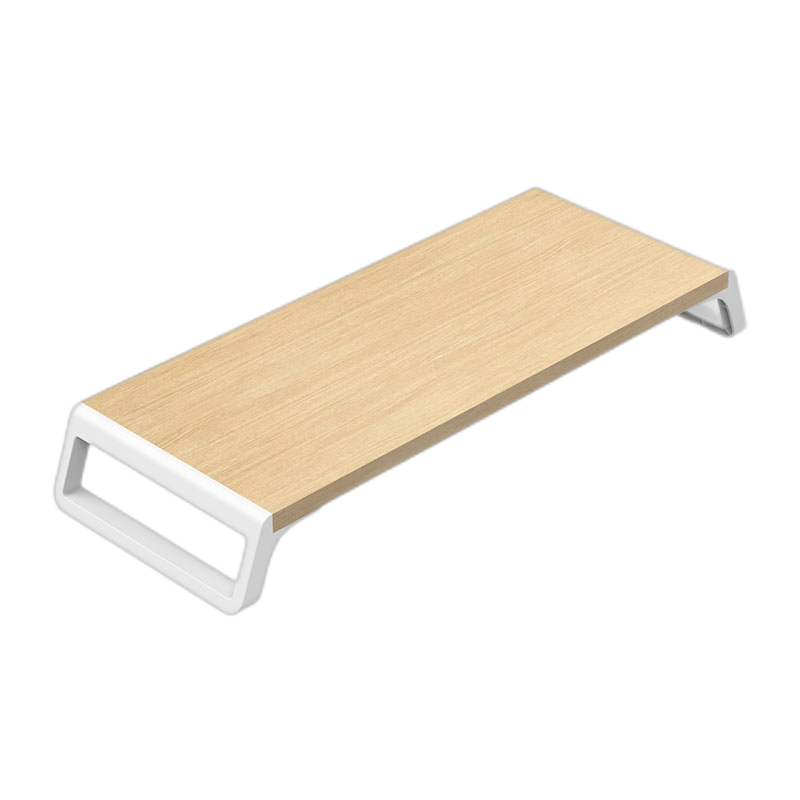 ORICO Computer Monitor Riser Stand, Wood Grain Storage Display Screen Riser Desk Organizer for Office Keyboard Storage, Laptop Base Computer Desk Stand HSQ-M1