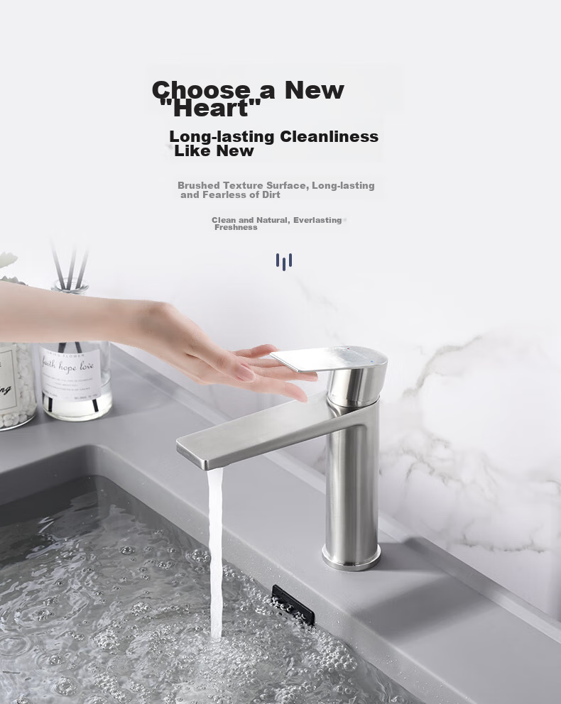 ARROW Basin Faucet, 304 Stainless Steel, Bathroom Toilet Washbasin Sink, Hot And Cold Tap, AE41104GG 2