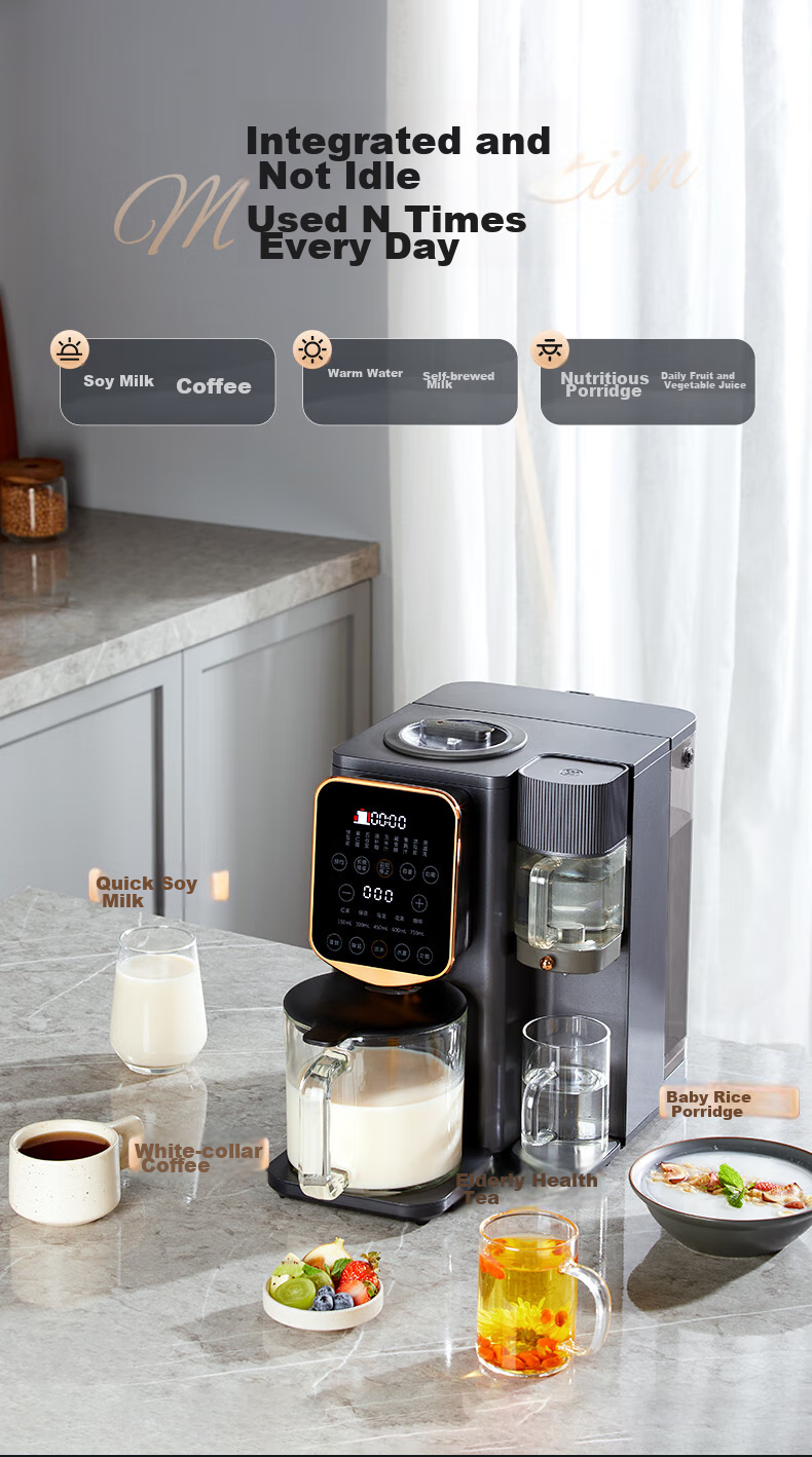 Westinghouse Blender, Hands-Free Automatic Cold And Hot Blending Multi-Functional Food Processor, Heat-Drying Sterilization Instant Tea Maker WPBQ10 6