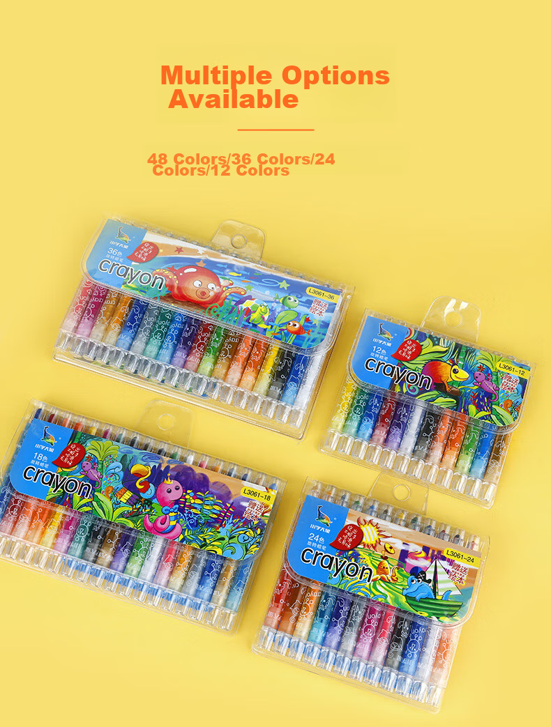 Lepusheng Children's Crayons, Clean Hands Oil Pastel Pencils, Colored Pencils, Oil Pastel Sticks, 18 Colors, Crayon Set, Art Tools, Drawing Pencils, Oil Pastel Sticks L3007, Art Education Tools 4