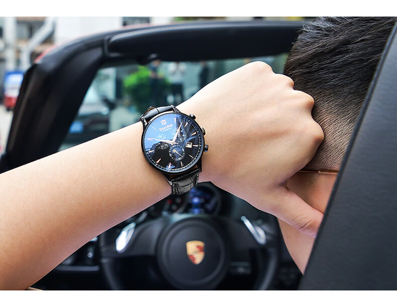 Bestdon Men's Fully Automatic Mechanical Watch, Water-Resistant, Trendy Wristwatch Gift Box for Me 12