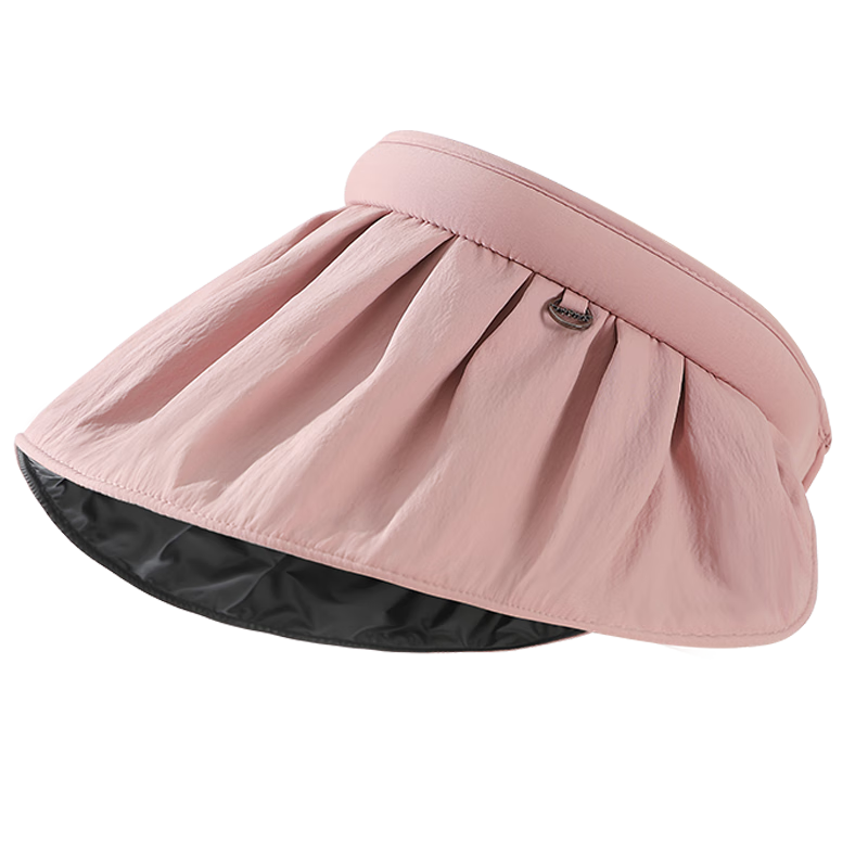 MISSION UV Black Sun Protection Hat for Women, Sun Visor Cap, Shell-Style Visor Hat, Summer Face-Covering UV Protection Wide Brim Hat