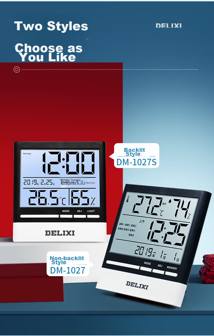 DELIXI ELECTRIC Thermometer, Indoor Home Use, High Precision, Backlit Electronic Digital Display, Temperature And Humidity Dual-Use, for Baby Room And Office 15