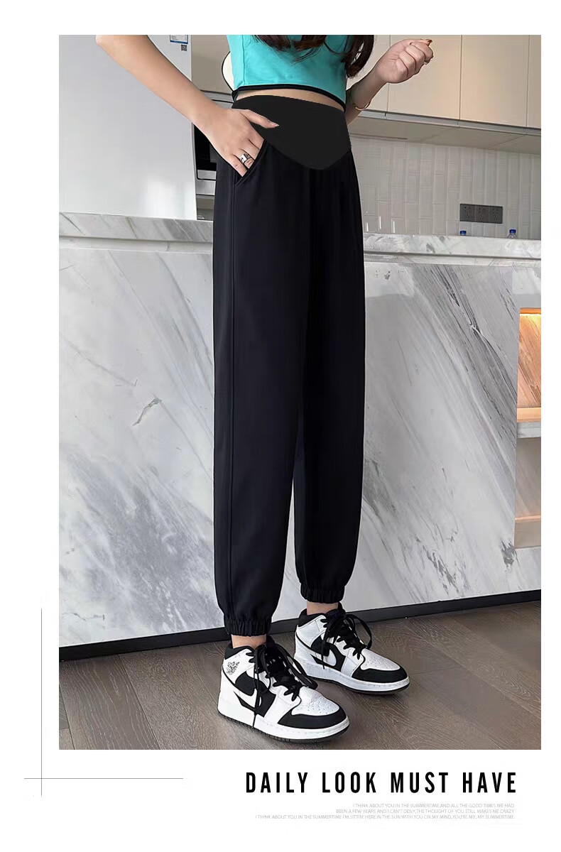 JOYNCLEON Maternity Pants Spring Autumn Outdoor Petite Sports Casual Jogger Sweatpants Maternity Gray XL Jyk80749 24