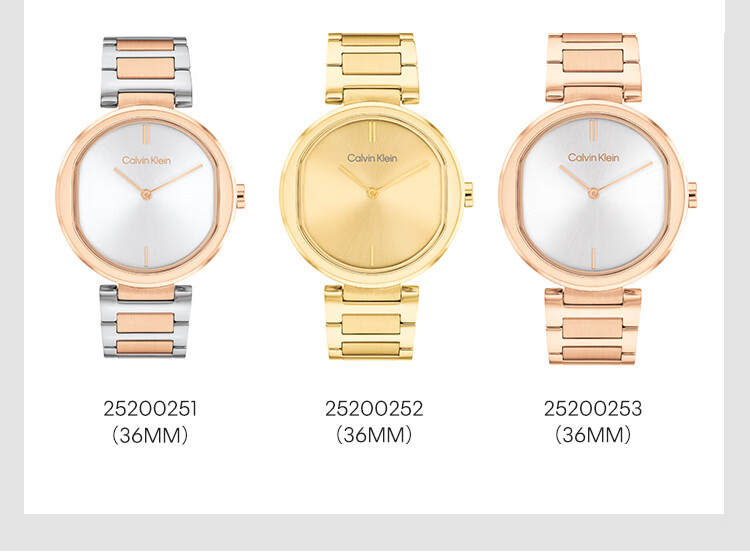 Calvin Klein CK Elegant Steel Strap Quartz Women's Watch, Goddess Day New Year Gift 25200251 3