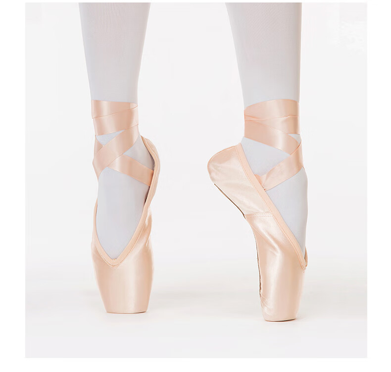 Sansha Ballet Pointe Shoes, Satin Upper, Leather Sole, Dance Shoes, Hard Shoes, Practice Shoes, FRD1.0REG, Satin, Size 39 11