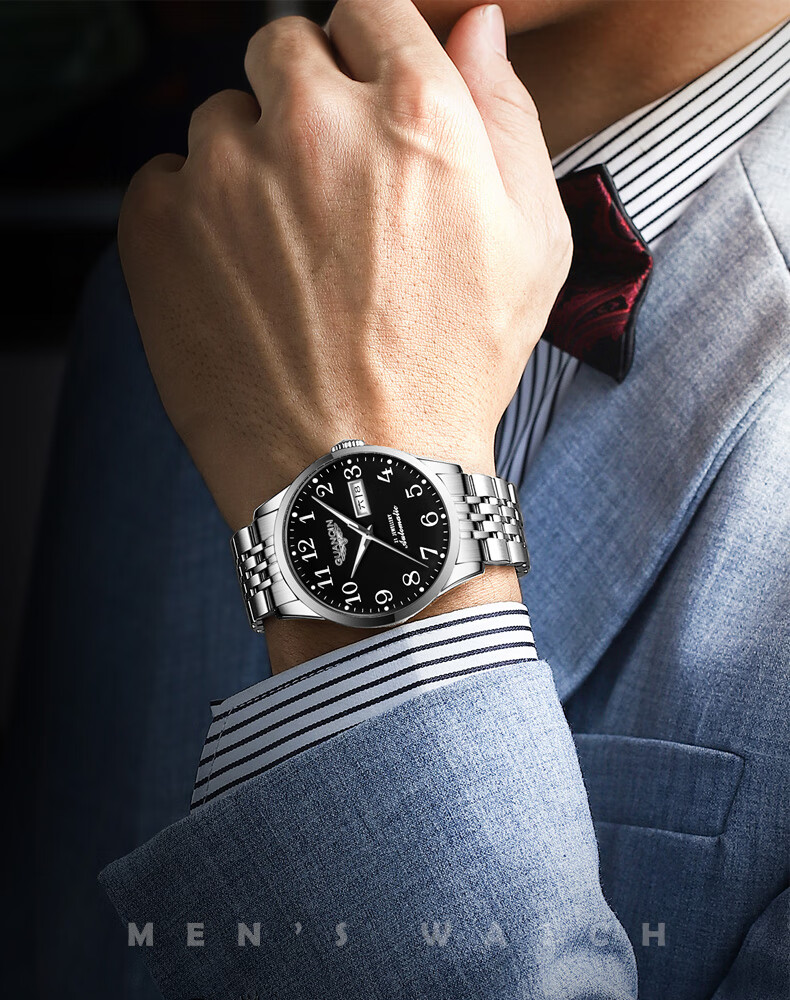 GUANQIN Digital Watch for Middle-Aged And Elderly Men, Mechanical Watch 2026 New Large Dial Waterproof Gift for Dad on Father's Day 4