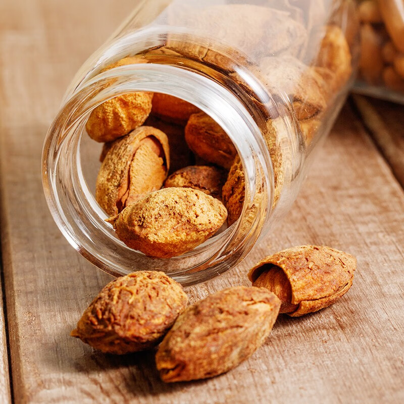 新边界 奶油巴旦木300g 手剥纸皮巴旦木奶油味大扁桃仁罐装新疆特产坚果