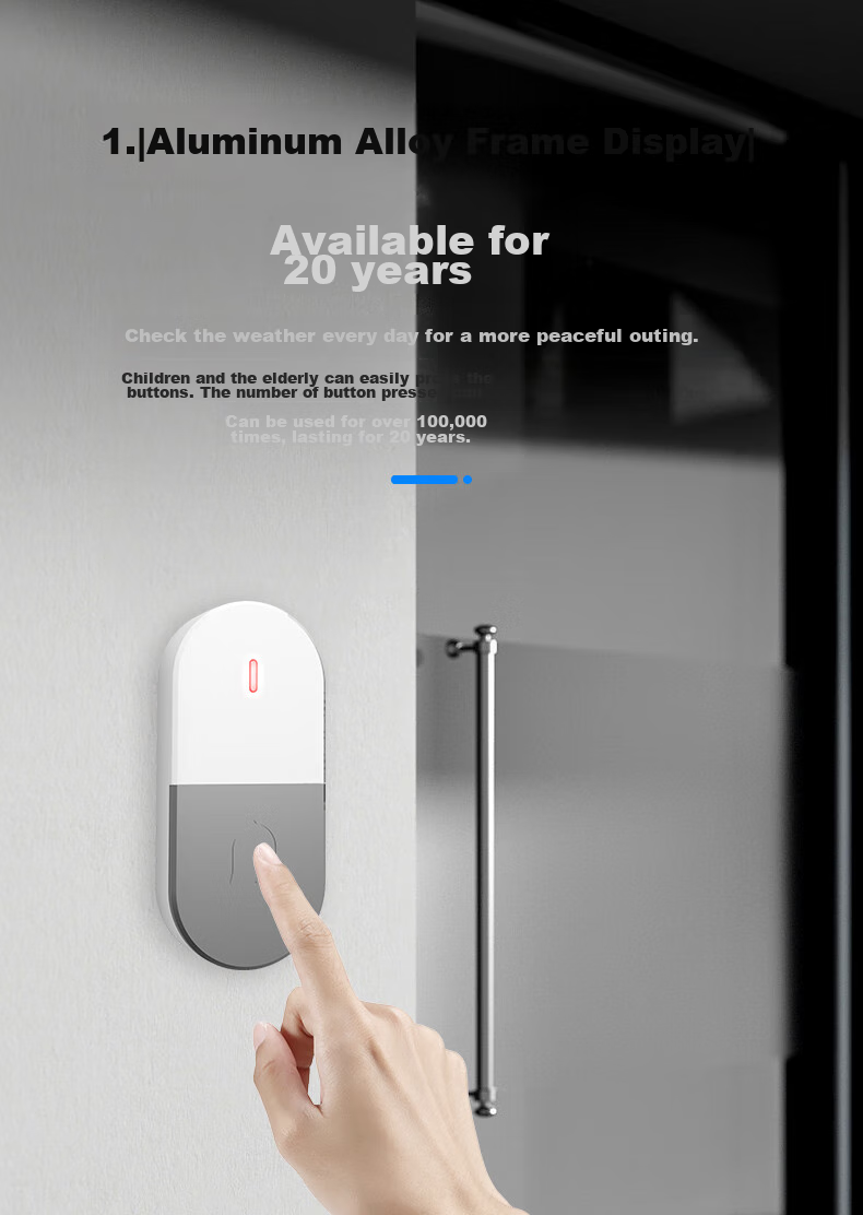 PGST Wireless Home Smart Doorbell with Long-Range Electronic Remote Control for Two Doors, Elderly And Patient Call Butto 16