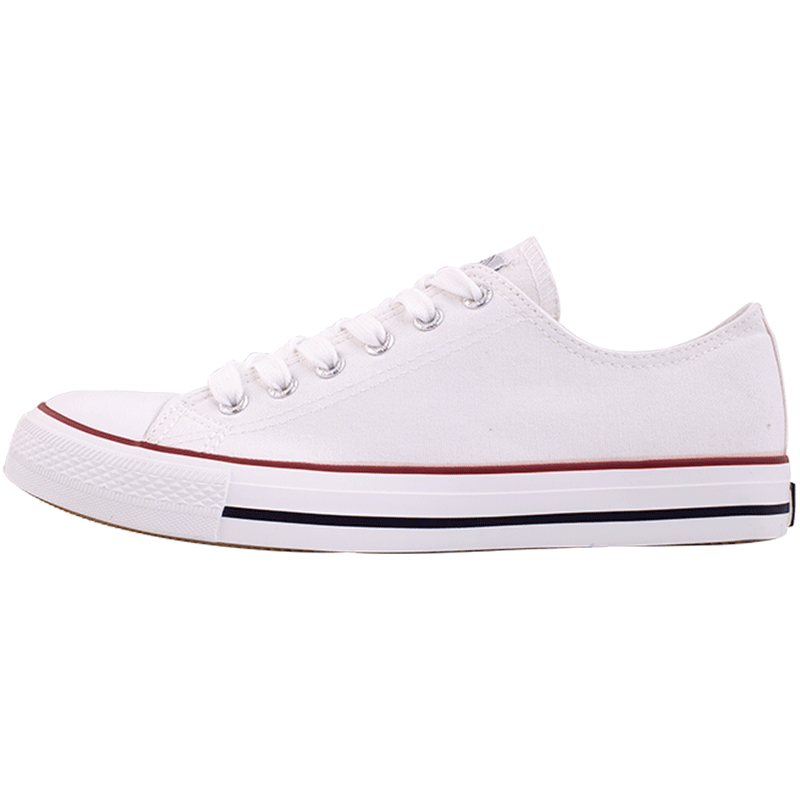 Warrior Classic Low-Top Canvas Shoes for Men And Women, Spring And Autumn Sneakers, Casual Shoes, Running Shoes for Couples, Sports Shoes, 391 White, Size 36