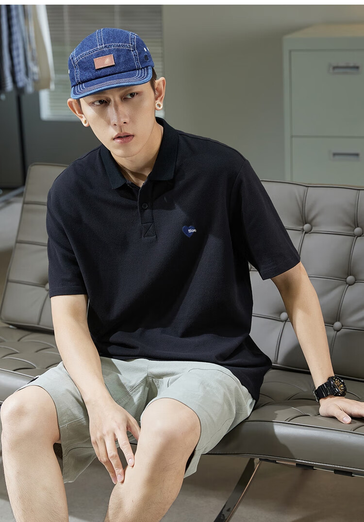 TonLion 2026 Autumn And Winter Men's Polo Shirt, Short Sleeves, Left Chest Embroidery, Small Details 18