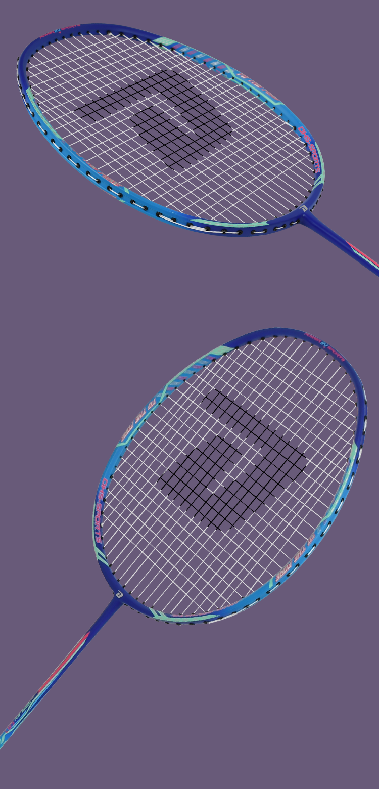 DHS Badminton Racket, Single Racket, Full Carbon, 3U Ultra-Light Offensive Type, Rui Feng 587, with 3 Shuttlecocks 7