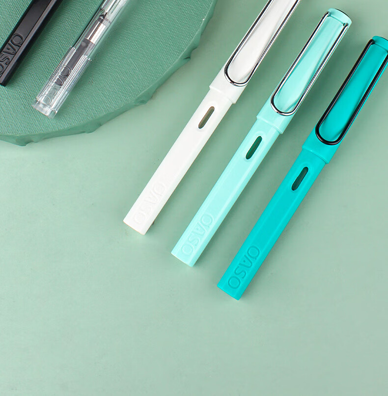 OASO [Back to School Essential] OASO Return Capsule Ink Blue Ink Iridium Nib EF Fountain Pen Automatic Ink-Absorbing Posture-Correcting Student Fountain Pe 4