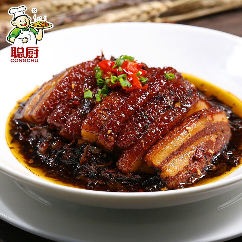 聪厨梅菜扣肉450g香辣味厚切猪肉五花肉年夜饭加热即食快手菜