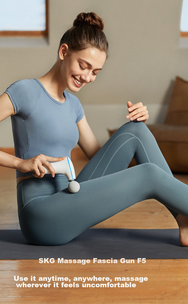 SKG [Mid-Autumn Festival Gift] F1 Premium Sports Massage Gun for Shoulder, Neck, Waist, Back And Full Body Professional Massage Device with Long Battery Life, Mini Portable Fascia Muscle Massage Gun Birthday Gift for Boyfriend Or Girlfriend 3