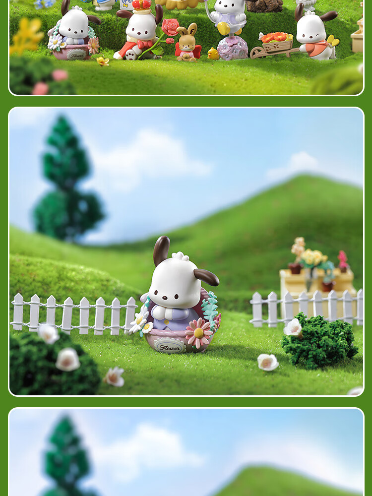 MINISO My Melody Blind Box Figurine, Tea Party Secret Garden, Collectible Toy, Birthday Gift, Single Box 6