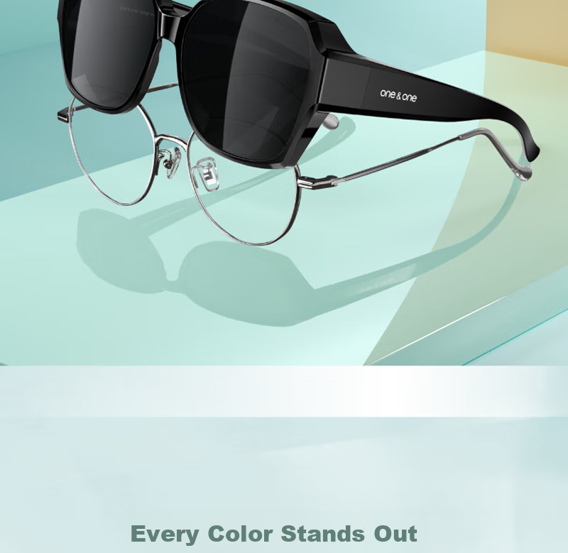 One&one Sunglasses Clip-On for Nearsightedness, Polarized UV Protection, Outdoor Driving Glasses 36