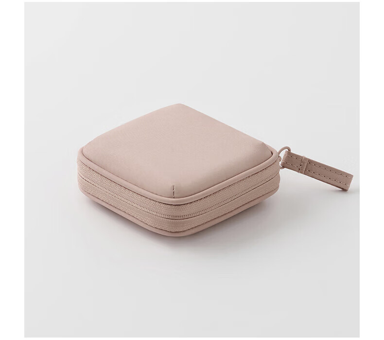 MUJI Polyester Jewelry Bag, M Pink Rice Color 5
