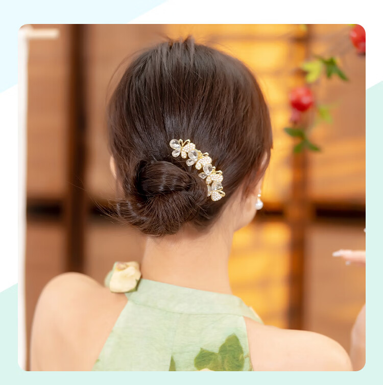CHIMERA Hair Bun Maker, Back-Of Hair Clip, High-End Hair Accessory for Women, Hair Comb, Birthday Gift for Girls 8