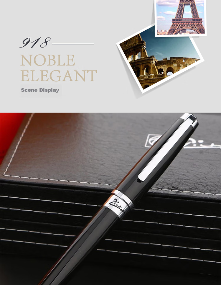 Pimio Signature Pen, Business Office Gift Ballpoint Pen, Adult Signature Pen, Student Handwriting Practice, Mid-Autumn Festival Gift for Men And Women, 0.5mm Gentleman Series 902 Agate Red 6