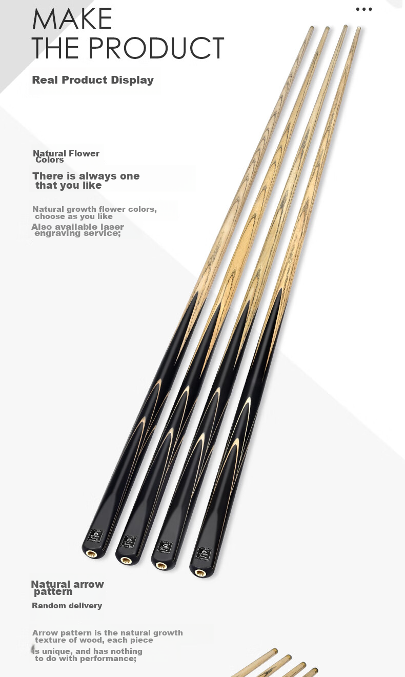 Aomi New Champion Velvet Cue Case Set Billiard Cue Pool Cue Small Tip Snooker Cue Chinese 8-Ball English Style 5
