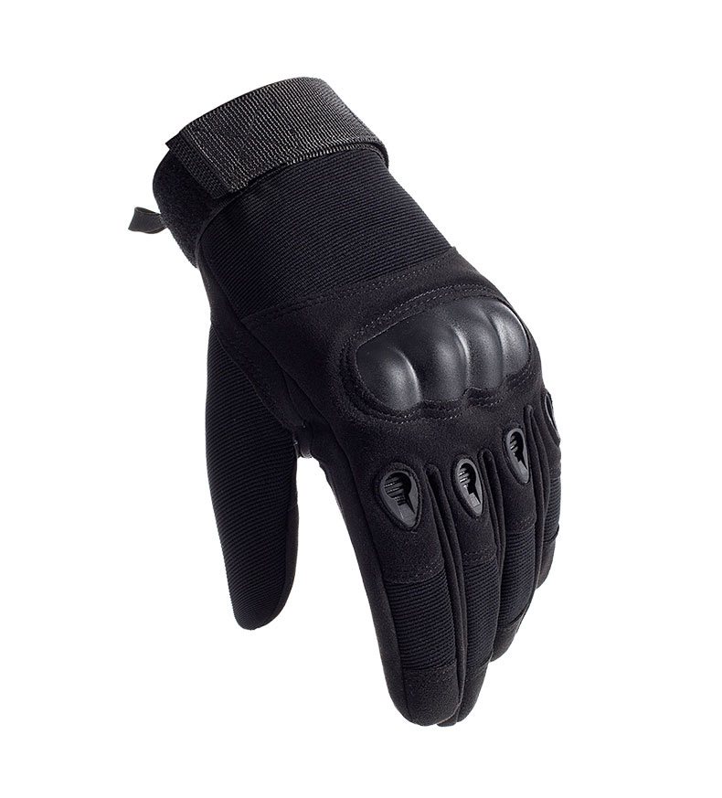 BIKEBROS Motorcycle Tactical Gloves, Men's Outdoor Combat Full-Finger Gloves, Training Non-Slip Riding Equipment, Black XL 7