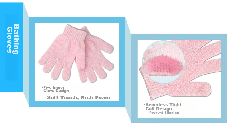Chunfeng Five-Finger Bath Scrubber, Unisex Exfoliating Glove, Back Scrubber, Bath Mitt, Exfoliation Tool 4