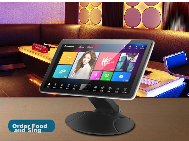 HILLPORT DZ13 Universal Reinforced 14-24 Inch Foldable LCD Monitor Stand, Computer Touchscreen Desktop Stand with Adjustable Height 14