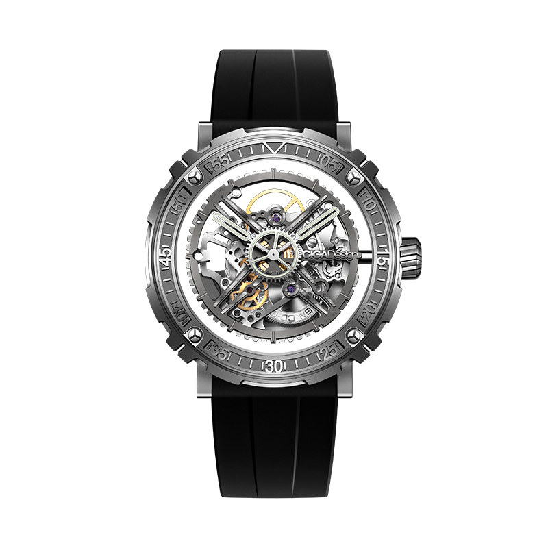 CIGA Design Jijia Fengmang Series Mechanical Wristwatch, Magic Titanium Version, One Watch Three Wear Styles, Fashion Men's Watch, Birthday Gift