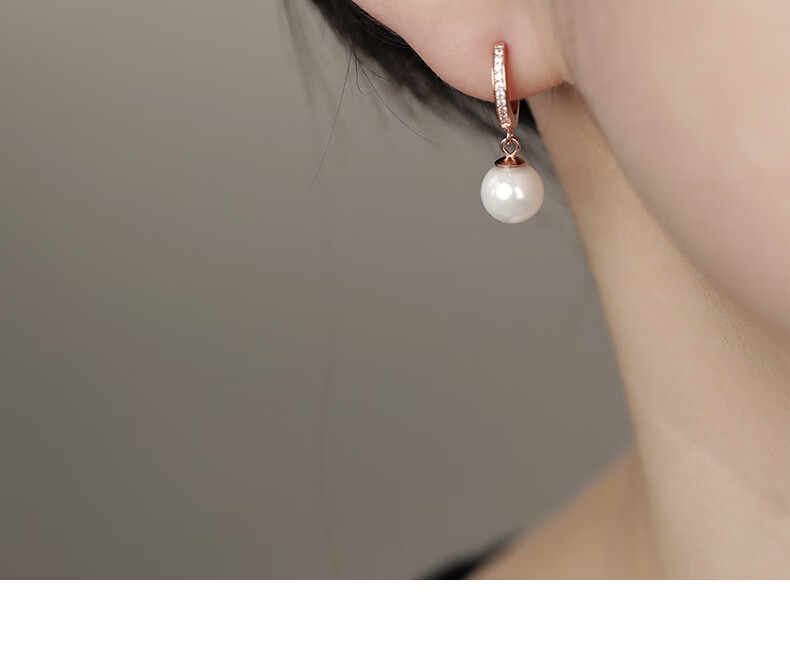 MANHE S925 Silver Earrings for Women, Stud Earrings, Ear Jewelry, Birthday Gift for Wife, Valentine's Day Gift, 520 Gift for Girlfriend 11