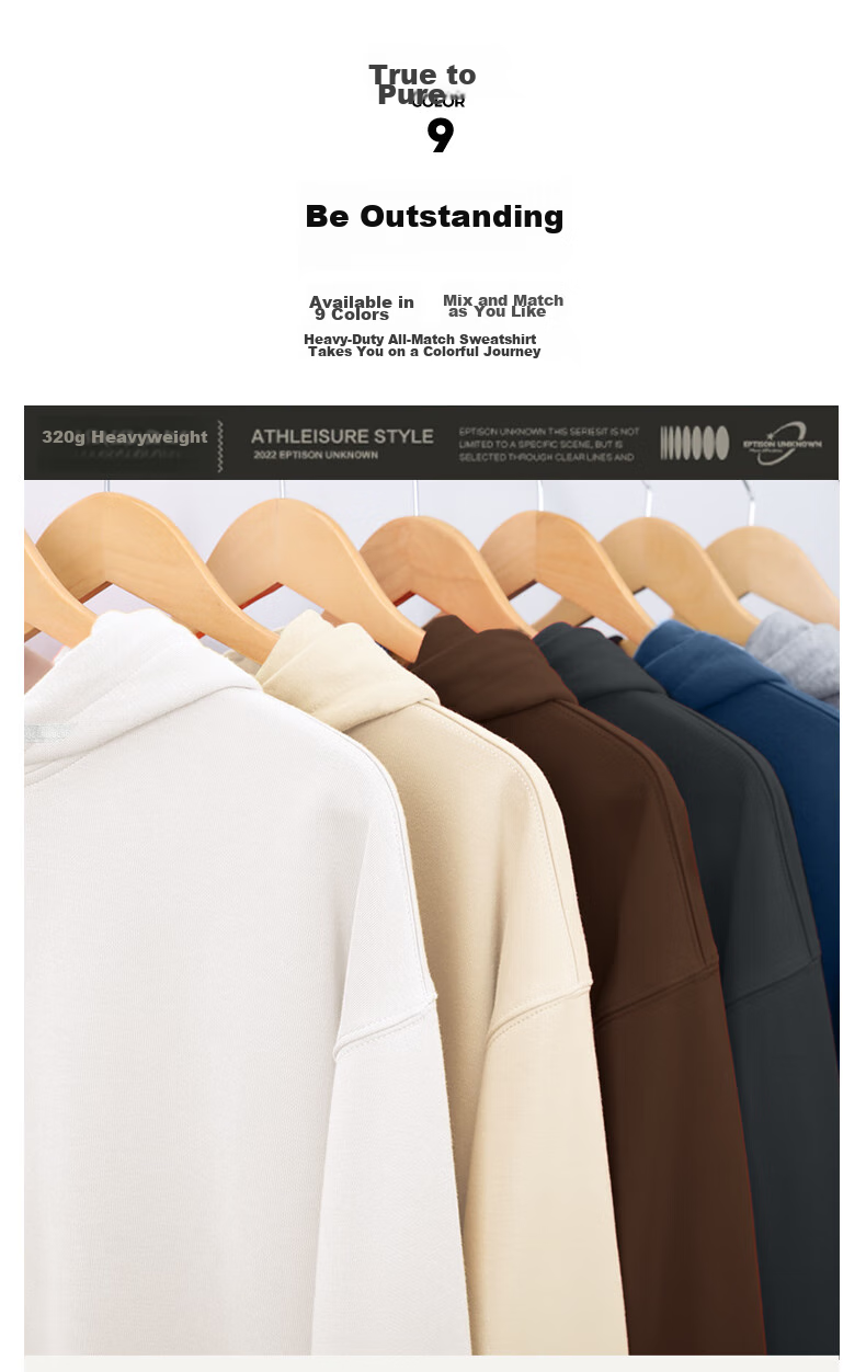 GLM Men's Sweatshirt, Classic Basic Style, Solid Color, Casual Round Neck, Loose-Fitting Top, Versatile Everyday Wear, Men's Clothing 8