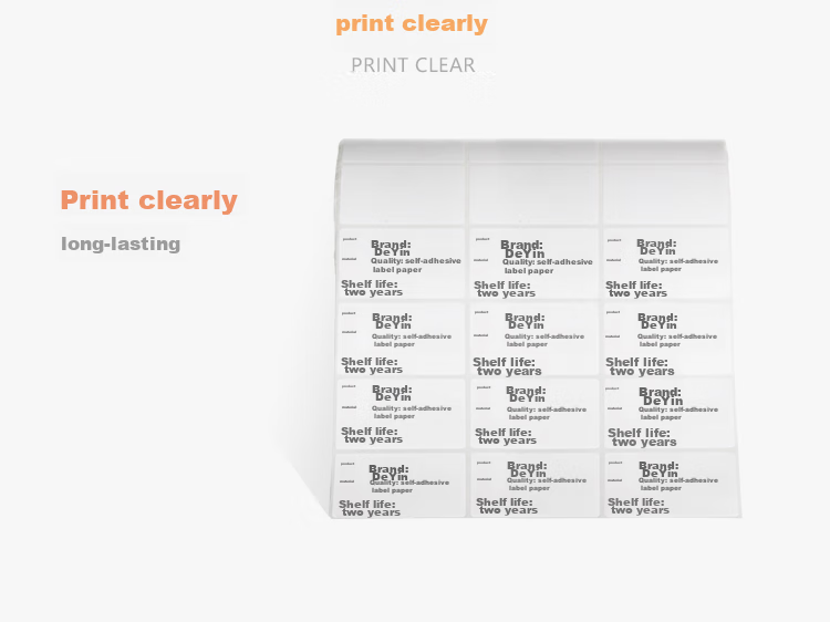 Befon Self-Adhesive Label Paper, Coated Paper, 50mm*25mm*3000 Pieces, Double Row, Barcode Paper, Printing Stickers 4