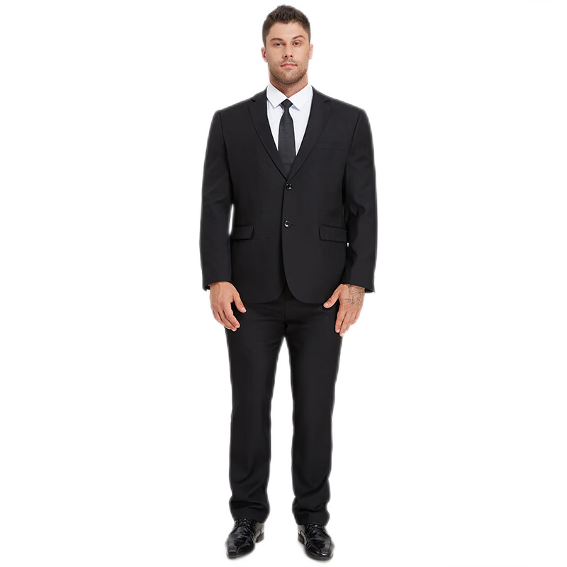 Dibinze Plus Size Suit Set for Men, Loose-Fitting Large Size Formal Wear, Groom's And Groomsman's Wedding Attire