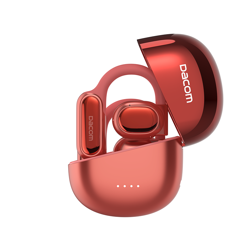 Dacom FreeBeats Sports Bluetooth Headphones, Non-In Open-Ear Headphones, Wireless Ear-Hook Air Conduction Headphones for Running, Suitable for Men And Women, Compatible with Apple, Huawei, Xiaomi, Orange