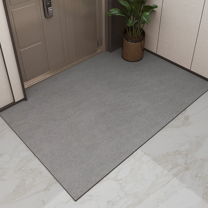 Qiqijia Leather And Rubber Entrance Mat, Doormat, Hallway Carpet, Non-Slip Foot Mat with Water Absorption And Dirt Resistance, 80*120cm