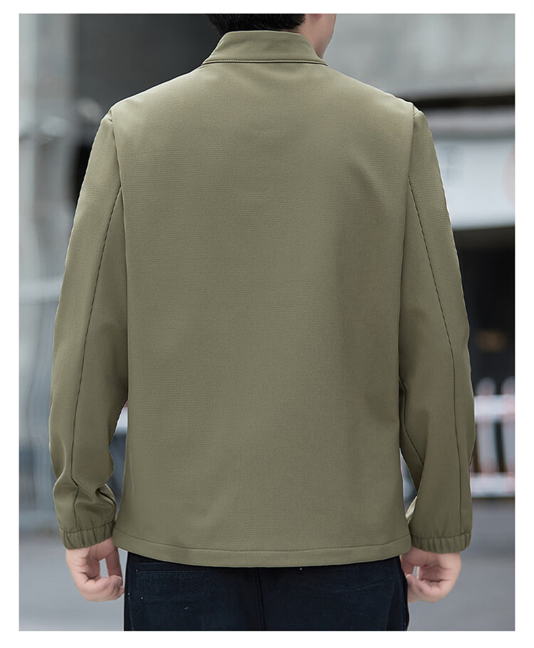 JEEP SPIRIT Men's Softshell Jacket Autumn Winter Men's Workwear Casual Trendy Loose Outerwear 19