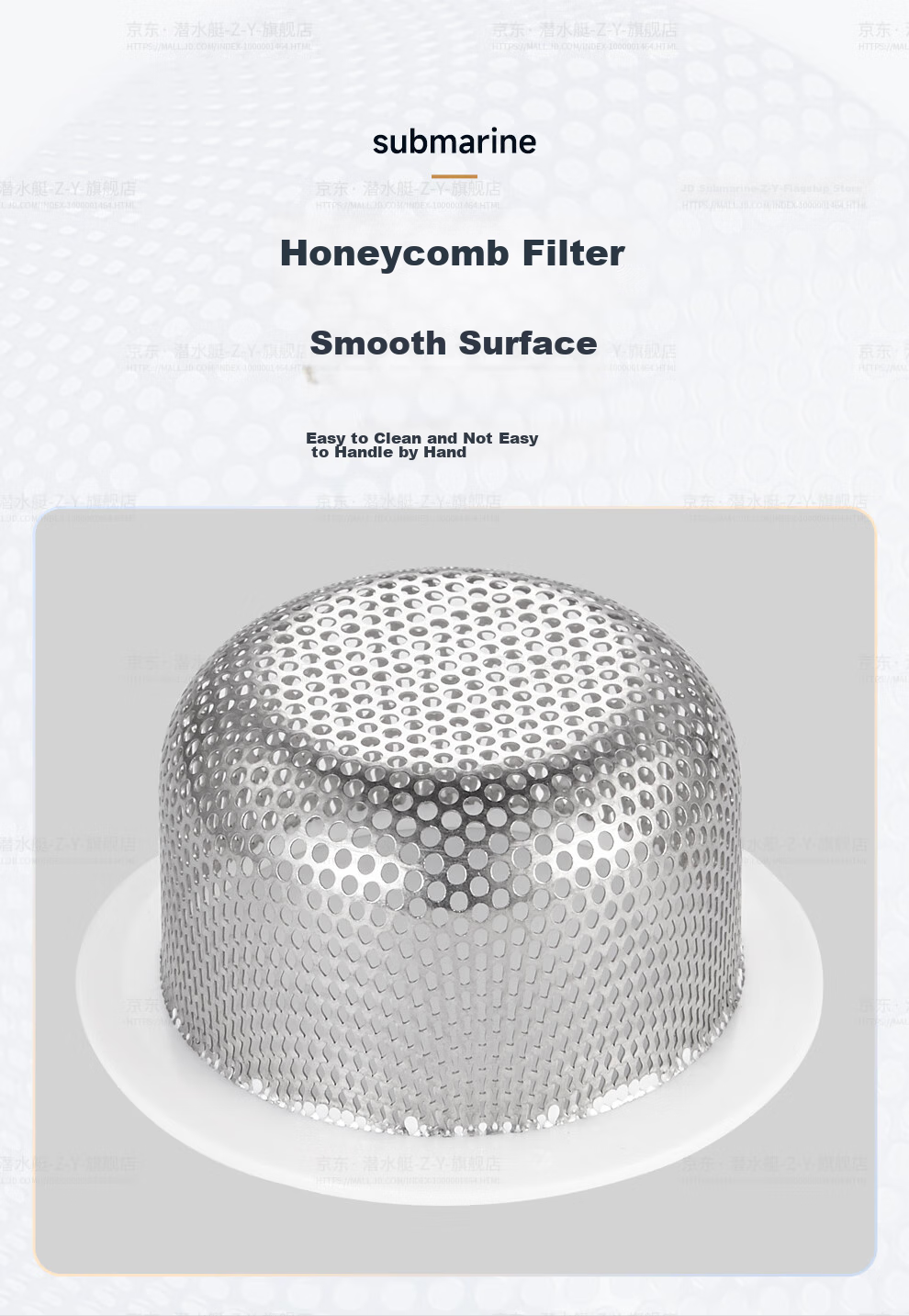 Submarine CST110 Kitchen Sink Strainer Basket, Dishwashing Filter Net, Anti-Clogging Device, Can Be Used with 110mm Basket, Easy to Clea 11