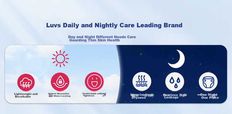 Lelch Day And Night Pure Diapers, XL Size, 34 Pieces (12-17kg), Overnight Use, Summer Ultra-Thin, Baby Diapers 1