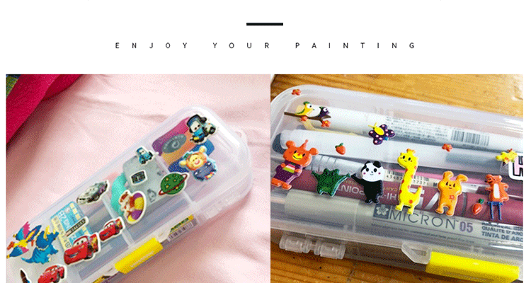 DiLe EVA Large Capacity 3D Stationery Box, Multifunctional High-Value Pencil Case for Boys, Cute Cartoon Design for Elementary School Students, KBX-1083C Maile Tun Tu 26