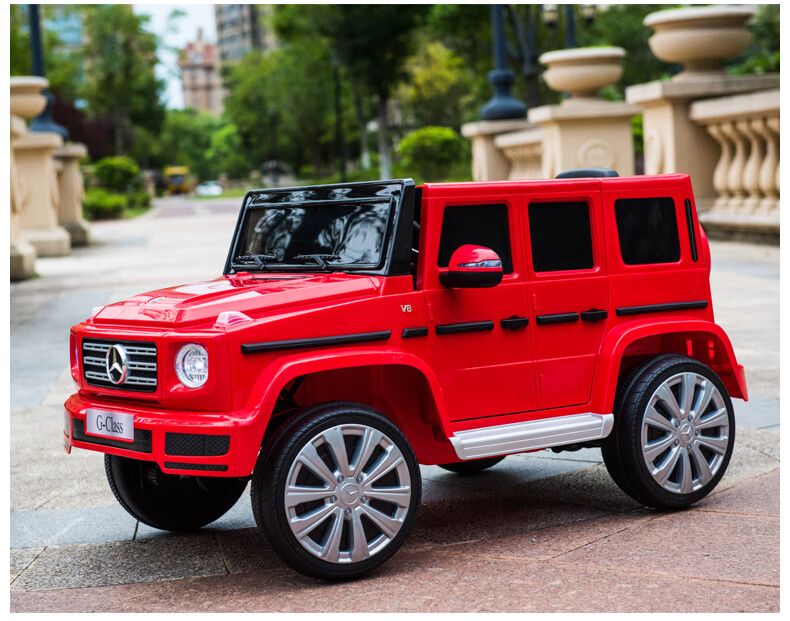 BeRica Mercedes-Benz Authorized Mercedes-Benz G-Class Electric Children's Scooter, Four-Wheel Drive, Remote Control, Rideable, 3C Certified, Off-Road Gift 6