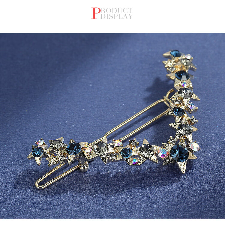 CHIMERA V-Shaped Star Hair Clip for Women, Frog Clip, Back of Head Half-Up Hair Clip, Top Clip, Women's Mid-Autumn Festival Gift 9
