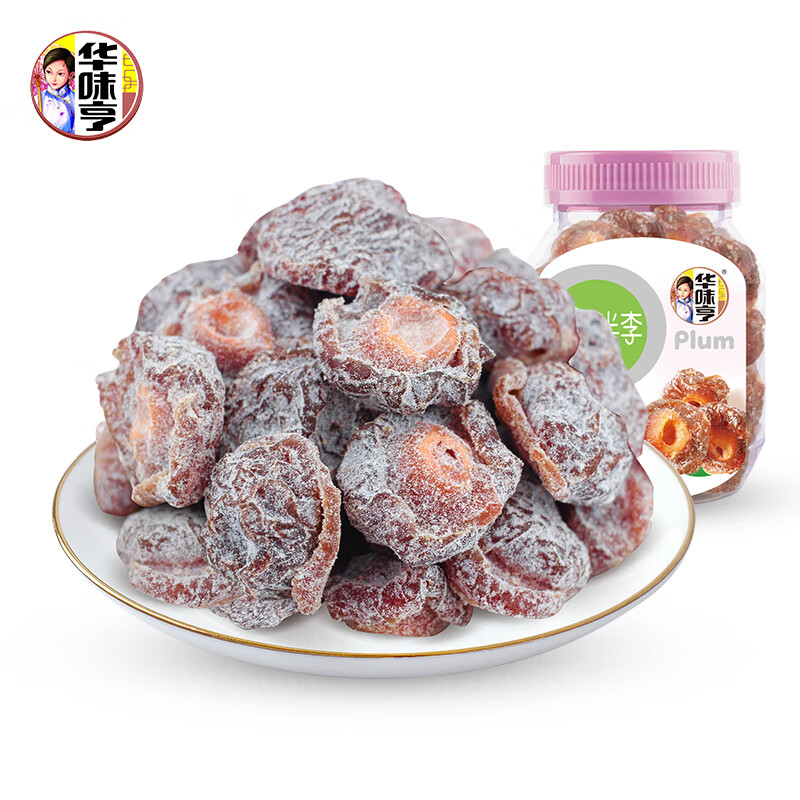 华味亨   盐津半李180g/罐 蜜饯果干果脯梅子干李休闲零食团购送礼