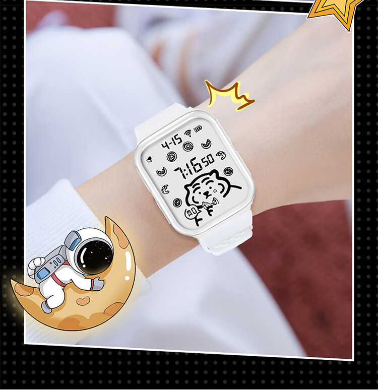 MAX-G Full-Screen Watch for Teenagers, Middle School Students, Girls And Boys, Electronic Watch with Alarm, Waterproof, Luminous, Sports Watch for Childre 13