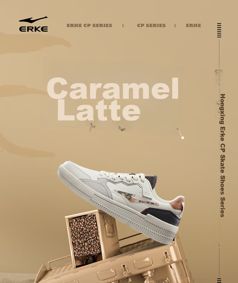ERKE Men's Sneakers 2026 New Lightweight Height-Increasing Durable Trendy Casual Sports Shoes | Battery Panda Lite6 1