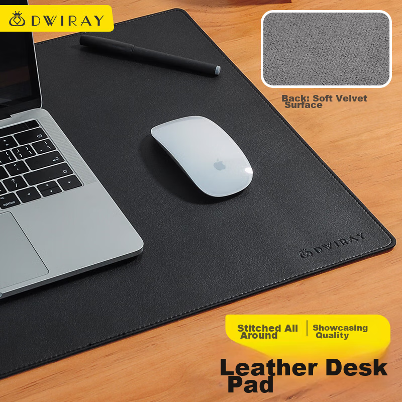 DiyiGongfang Extra Large Mouse Pad, Desk Mat, Laptop Pad, Office Mat, Gaming Mouse Pad, Desktop Mat, Writing Pad, Desk Mat, Leather Business Stitches, 600X300mm