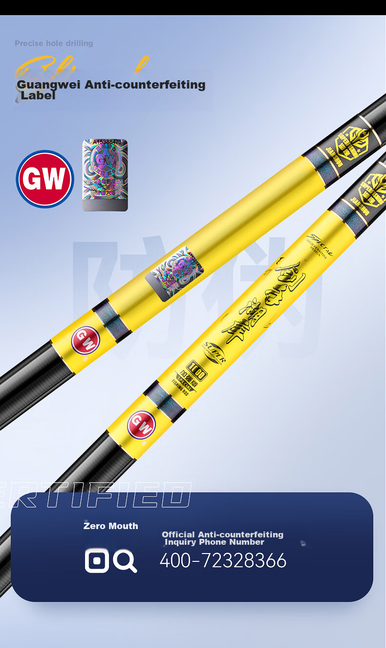 GW Jian Shou Lake Ku Chang Rod, 10 Meters Fishing Pole, Ultra-Light And Ultra-Hard Carbon Fiber, Platform Fishing Rod, Groundbait Rod, Hand Rod, Fishing Pole 8