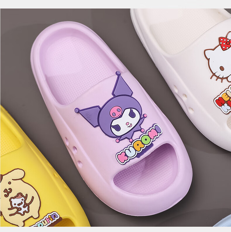 GUOLUOFEI Children's Slippers Summer Baby Bath Sandals for Boys And Girls Blue Cinnamoroll Design 160mm Inner Length 16cm 17